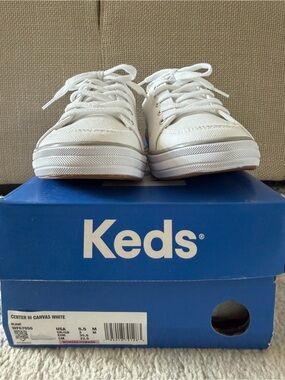 Keds Center III Canvas Sneakers White Women’s Size 5.5
